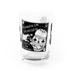 イラスト MONYAAT のGz かぼちゃバーガーＤ(gr) Water Glass :front