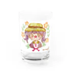 なるせ りきの麦わら帽子の女の子シリーズ。 Water Glass :front