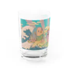 へんなカラス商店SUZURI支店の疫病退散グラス Water Glass :front