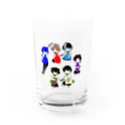 情報電波局の仲良し６にんぐみ Water Glass :front