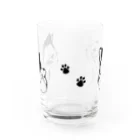 Tぬの店のおしゃネコたちのグラス Water Glass :front