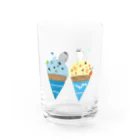 庭にくるコトリからの南極・北極アイス Water Glass :front