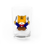ほぼ動物園のトラのお食事 Water Glass :front