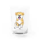 春風工房の秋田犬のおすわり仔犬 Water Glass :front