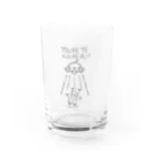 piggyのUFOと女の子 Water Glass :front