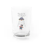 piggyのUFOと女の子(色付) Water Glass :front