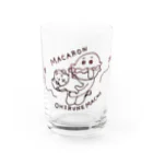 Famille de baleines(ファミールデバレーヌ)のマカロンおひるねまち Water Glass :front