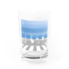 Blue Ocean Artの早朝 Water Glass :front