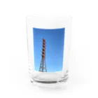 夜明け前の空の日の出とブルースカイ Water Glass :front