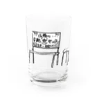 気ままに創作　よろず堂のバス停ベンチ Water Glass :front