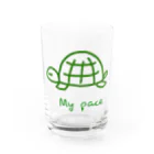 PaP➡︎Poco.a.Pocoの亀ちゃん Water Glass :front