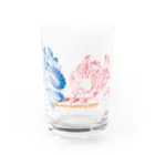 RYU-INDOのRYU-INDO2020・BlueDragon＆PinkPhoenix Water Glass :front