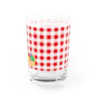 Panda factoryのウサギの着ぐるみとフルーツバスケット Water Glass :front