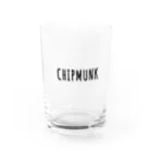 coco_chipmunkのシマリスロゴシリーズ Water Glass :front