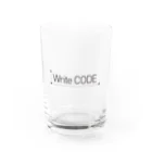 CODE ReFactorのWrite code Water Glass :front