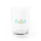 oinarichanのかえるくん・せいうちくん・ぺんぎんくん Water Glass :front