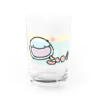 ダイナマイト87ねこ大商会の水槽でからあげとタニシを飼うねこです Water Glass :front