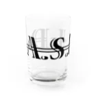 DASHのD.A.S.H.ロゴ① Water Glass :front