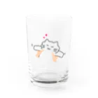 ねこのもふさんのねこのもふさん　抱っこ中 Water Glass :front