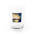 サトリアートの早朝 Water Glass :front