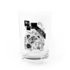 四畳半レコードの【期間限定】イノウエノリコ氏デザイン「無名のロックフェス」グッズ Water Glass :front