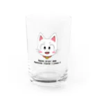 TOPPY.NETのTOPPYNETの白ネコ Water Glass :front