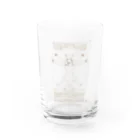 ひなたぐらしの犬体図　白 Water Glass :front