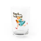 マツダヤスヨのイラストのBack To School A Water Glass :front