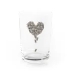 SumiReの御札　白黒 Water Glass :front