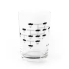 大田デザインのハージンの家系図 Water Glass :front