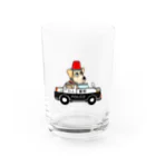 雑種犬まるちゃん＋＋のまるちゃんのあいてむ　パトカー Water Glass :front