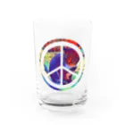 ほっこりマーケットのPEACE CAT Water Glass :front