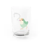 コザクラインコSHOP (kotorigoto/Lovebirdlove)のGyoeeeeeコザクラインコ Water Glass :front