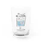 martの野花をつむ Water Glass :front