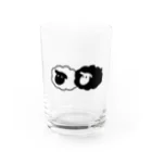 みっこのモノクロひつじ Water Glass :front