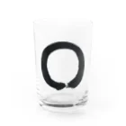 一期一会の一円相 Water Glass :front