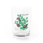 kitaooji shop SUZURI店のアカボシゴマダラとエノキ Water Glass :front