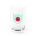 血まめ天国ショップのぴえんまる（ミント） Water Glass :front