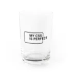 FUNNY JOKESのMY CSS IS PERFECT-CSS完全に理解した-英語バージョンロゴ Water Glass :front