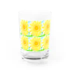 ✨🌈✨ユラクラカン🇯🇵 ✨🌈✨の🌻夏休み日記のひまわり🌻 Water Glass :front