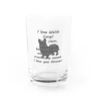 onehappinessのコーギー Water Glass :front