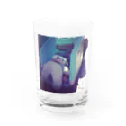 めだかのお店の夏バテのくまさん Water Glass :front