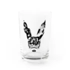 SIXTY-NINE FACTORYのBlack Bunny Mask Water Glass :front