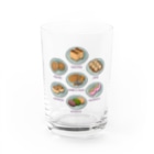 猫と釣り人のWAGASHI_2 Water Glass :front
