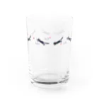 ツメサキの世界の夜を駈ける猫 Water Glass :front