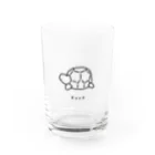 小鳥と映画館のカメ Water Glass :front