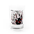 mi_e76の版画風おなのこ(朱) Water Glass :front