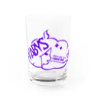 酒飲みウェアのVABYSちゃん紫 Water Glass :front