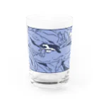 ナイロドノのぎゅうぎゅうオオサンショウウオ　くすみブルー Water Glass :front