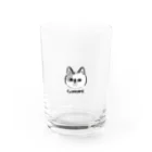 ネコに真珠のお猫様01 Water Glass :front